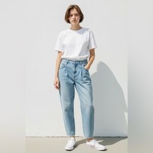 RSQ Pleated Tapered Jeans